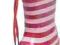 Playshoes Gumiaczki Paski Czerwone/Różowe 28/29