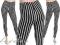 NAJMODNIEJSZE legginsy w paski PASY STRIPS 6916