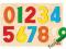 Drewniane puzzle  CYFRY 0  9   10 elementów GOKI