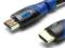 Kabel HDMI SAVIO w oplocie nylonowym 1.4 gold