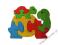 Puzzle drewniane edukacyjne, wawa