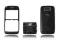 NOKIA E72 ZESTAW OBUDOWA CZARNA  KLAWIATURA