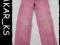 Śliczne Spodnie jeans różowe 122cm