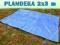 PLANDEKI PLANDEKA 2x3 m WZMACNIANA STALOWE OCZKA