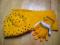 Żółty komplet szalik czapka rękawiczki 4-6 lat