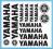 NAKLEJKI NA MOTOR SKUTER YAMAHA - kpl. 14 naklejek