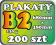200szt Plakaty B2 130g TRANSPORT GRATIS! PROJEKT!