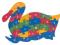 Puzzle KLOCKI EDUKACYJNE CYFRY DREWNO -  KACZUSZKA