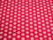 Tkanina POLAR ROZOWY w GROCHY  # F 1720a