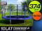 TRAMPOLINA Z SIATKĄ 374cm NEOSPORT DLA DZIECKA 2w1