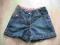 Spodenki jeans krótkie rozm 116