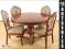 STYLOWY KOMPLET STÓŁ OKRĄGŁY I 4 KRZESŁA !