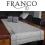 FRANCO obrus lniany 130x180 140x180 biały szary