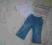 Spodnie jeansowe + 3 x body dla córki 74