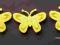*mojedekorowanie* Motylki filcowe przylepiec 3szt
