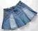 NEXT spódniczka jeans pliski zakładki 8-9 l 134