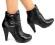 wenecjasexy ZGRABNE botki BUTY kozaki k0 Black 39