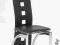 KRZESŁO K4 CZARNY CHROM STOL KUCHNIA JADALNIA