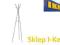 IKEA KNIPPE Wieszak stojący WYS 170CM NAJ TANIEJ