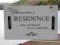 Tabliczka dekoracyjna Residence,tabliczka na dom