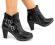 wenecjasexy NAJMODNIEJSZE botki BUTY k0 Black 38