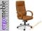Fotel biurowy LINEA chrom Skóra naturala. OKAZJA!!