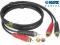 KLOTZ AT-CC0200 - Przewód 2 x RCA - 2 x RCA  2m