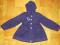 Sweter płaszczyk fioletowy 2-3 lata 98 cm DUNNES