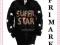 YD sweter tunika GWIAZDY CEKINY SUPER STAR 152