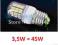 Żarówka LED, E27, 220V, 3,2W, SMD5050, ciepła