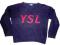 Sweter Yves Saint Laurent YSL logo 7-8 lat UNISEX
