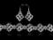 KOMPLET SWAROVSKI srebrny biżuteria ślubna 337