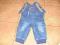 Spodnie  OGRODNICZKI  alladynki jeansy 74