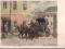 pocztówka KONIE PRZY DOROŻCE Sokołow ZSRR 1960