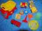 wywrotka straż foremki do piasku zestaw zabawek