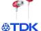 TDK MCR300 SŁUCHAWKI NEODYMOWE DOUSZNE Wa-wa RED