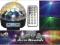 LED MAGIC BALL MP3 slot karta SD USB głośnik pilot