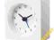 IKEA zegar budzik VACKIS zgrabny biały zegarek FV