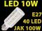 ŻARÓWKA E27 24 LED 5730 SMD 10W 1000lm CIEPŁA 100W