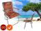 Leżak plażowy ogrodowy fotel ogrodowy krzesło 24H