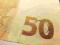 Banknot 50 EURO - BŁĘDODRUK-UNIKAT-BŁĄD DRUKARSKI
