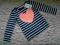 bluzka t-shirt H&amp;M 92 1,5-2 lata brokat serce