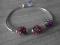 SWAROVSKI SZTYWNA RURKA KULKI SREBRO MULTICOLOR