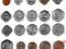 India 15 sztuk monet UNC Rarytas Polecam /3483AV/
