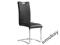 KRZESŁO H-790 Czarny Eco-Skóra Chrom Kuchnia Stół