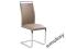 KRZESŁO H-334 Ciemny Beż Eco-Skóra Chrom Kuchnia