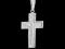 Krzyżyk srebrny 925 męski z wizerunkiem