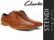 PÓŁBUTY Gentleson Walk brązowe 41 CLARKS -44%