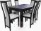 Zestaw Nowoczesny stół 120x80=>210  + 6 krzeseł
