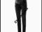 H&amp;M spodnie ciążowe czarne kant panel 46